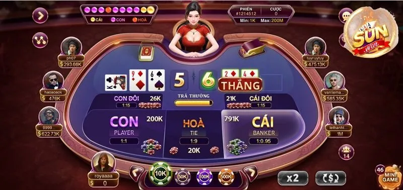 Cách chơi Baccarat Kim Tài tại Sunwin